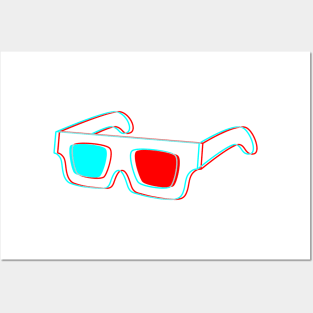 3D Glasses Posters and Art